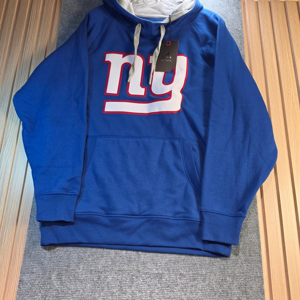 Antigua New York Giants Hoodie Mens Large Blue NEW 101182 Victory Hood NFL